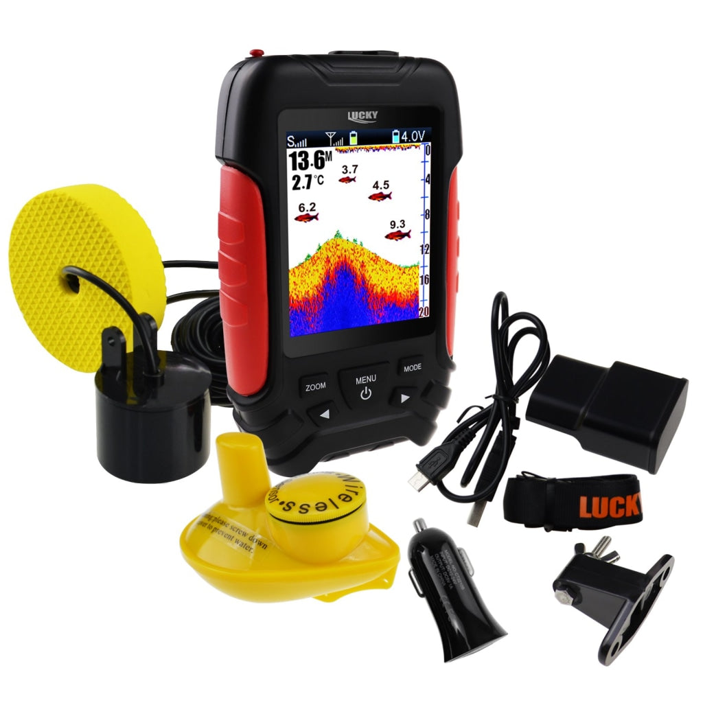 FF-168LIC LUCKY 2-in-1 Wired & Wireless Color Fish Finder Fishfinder F –  Gain Express