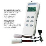 Orp-8651 3-In-1 Heavy Duty Ph Mv & Temperature Meter W/ Auto Buffer Recognition Water Quality Meters