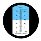 Res-28Atc Salinity Refractometer 0-28% Atc Sodium Chloride (Nacl) Salt Level Meter Tester Test Kit