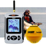 Ffw-718La Lucky Wireless Fish Finder W/ Attracting Light Lamp Portable Rechargeable Locator 45M