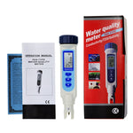 837-2 Salinity & Temp Meter Pen Type Salt Water Quality Tester ATC NaCl, 9999 ppm / 100.0ppt/ 10% / 0.95-1.08 SG Measurement Units 3-in-1 Checker for Saltwater Aquarium Pond Food Pool Cooking Seawater - Gain Express