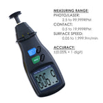 DT-6236B 2in1 Digital Laser Photo Tachometer Non-Contact & Contact RPM Gauge CE Marking Handheld Tester - Gain Express