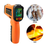 The-223 Non-Contact Infrared Ir Laser Thermometer Temperature Gun W/ K-Type Thermocouple & Humidity