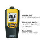 Va-8010 Digital Air Temperature Humidity Meter Thermometer °C / °F Tester W/ Dew Point Ce Marking