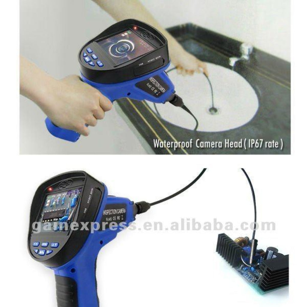 Gain Express C0599E_1M_5.5mm Industrial 3.5 Endoscope 5.5mm Camera Video & Sound Recording Borescope w/ Mic