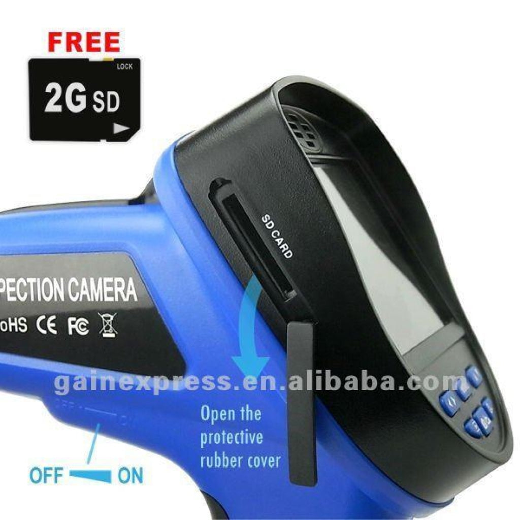 Gain Express C0599E_1M_5.5mm Industrial 3.5 Endoscope 5.5mm Camera Video & Sound Recording Borescope w/ Mic