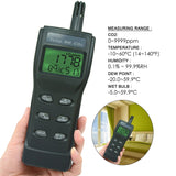77535 CO2 0-9999ppm Temperature DP WB RH Humidity IAQ Air Quality Meter Tester Monitor carbon dioxide detectors analyzer Dew Point Wet Bulb USB datalogger - Gain Express