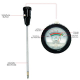 Zd-06 Soil Ph & Moisture Tester Meter With 295Mm Long Electrode Probe Waterproof Kit Tools For