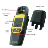 Va-8020 Anemometer Thermometer Air Speed Temperature °C / °F Hvac Dual Meter Tester 80~4000Fpm