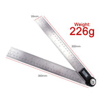 AG-300D Digital 2-in-1 Angle Finder Meter Protractor Ruler 360° 600mm CE marking Digital LCD Display - Gain Express
