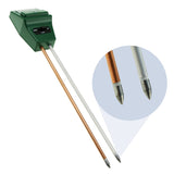 Sqm-256_Glove Soil Ph Moisture & Light Meter 3 Way Tester Kit (Silver Or Green With Free Gloves)