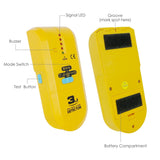 E04-022 3 In 1 Stud / Metal Ac Wire Detector Handheld Wall Wood Metallic Pipe Voltage Live Scanner