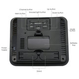 Wea-47_Eu Digital Weather Station Rcc Dcf With 3 Indoor/ Outdoor Wireless Sensors 6 Kinds Of