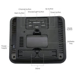 Wea-47_Uk Digital Weather Station Rcc Msf With 3 Indoor/ Outdoor Wireless Sensors 6 Kinds Of