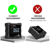 AGF-325 Digital Level Box Angle Finder with 4 Magnetic Bases Inclinometer Large LCD Display Backlight EBTN IP54 Waterproof Level