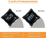 AGF-325 Digital Level Box Angle Finder with 4 Magnetic Bases Inclinometer Large LCD Display Backlight EBTN IP54 Waterproof Level