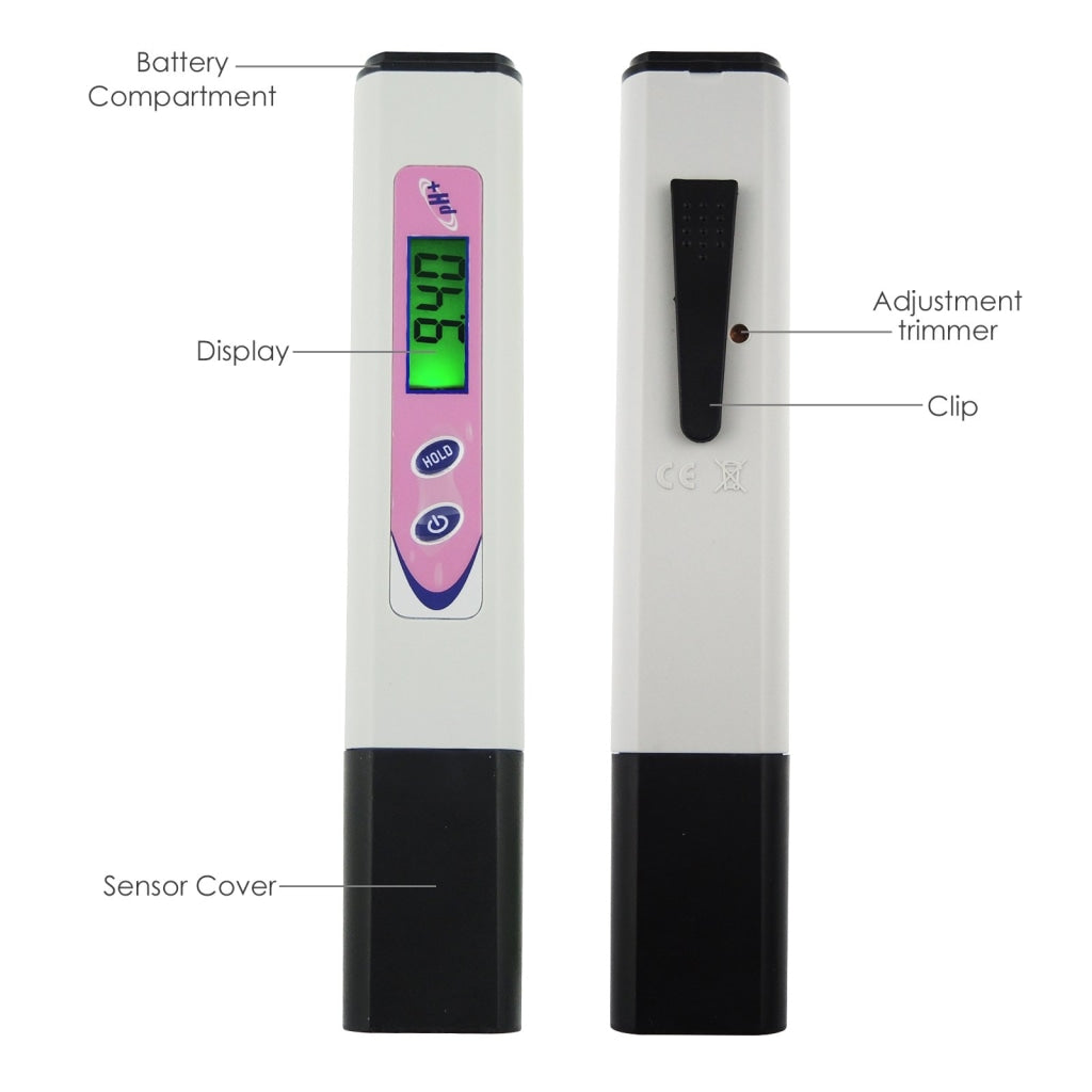 Ph-001 Pen-Type Ph Meter Digital Water Quality Tester 0~14Ph For Hydroponics Aquarium Pool Wine Cola