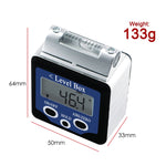 AG-02LB Digital 360° Spirit Level Angle Gauge Inclinometer  w/ Magnets Box Type +/-180 degree Accuracy 0.1 degree Bevel Box Level Angle Finder Large LCD Display - Gain Express