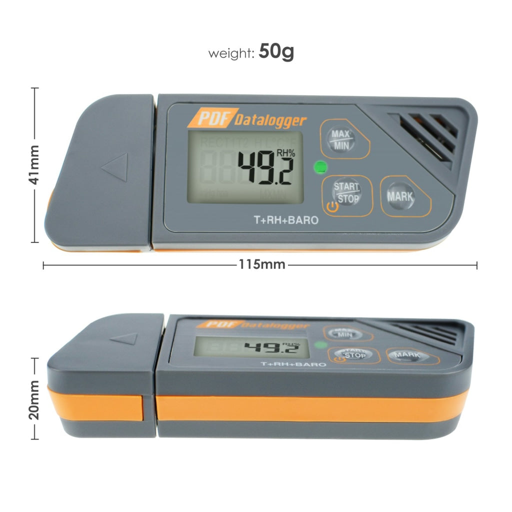 General Tools Mini USB Temperature and Relative Humidity Data Logger HT08 -  The Home Depot