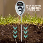 Sqm-257 3-In-1 Soil Ph Moisture & Light Meter Tester Probe Sensor Gardening Plants Growth Watering