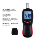SLM-267 Decibel Meter Sound Level Tester 30~130dBA Noise Volume Measuring and Monitoring Instrument Digital LCD display with Backlight Professional Handheld Device