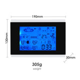 AOK-5018B_2S Weather Station with 2 Wireless Sensors, with Time, Barometer Weather Forecast, Temperature, Humidity, Sunrise/ Sunset/ Moonrise/ Moonset, Date, Alarm & Snooze, Radio Controlled Clock RCC DST, 12/ 24-hour format, Indoor & Outdoor - Gain Express