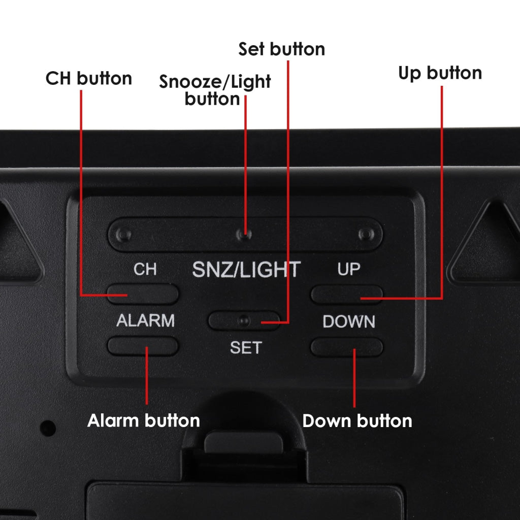 Wea-288 Digital Wireless Weather Station Indoor Outdoor Temperature And Humidity Measure Hygrometer