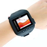 Ff-518 Wrist Watch Wireless 45M Fish Finder Clock Mode Fish Detector Colored Display Multi Language