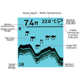 Ff-918N1 Lucky Fish Finder Depth Sounder Transducer 328Feet(100M) With 4-Level Grayscale Fstn Lcd