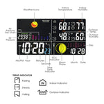 Ws-104_Us_2S Wireless Weather Station Temperature Humidity Wwvb 2 Remote Sensor Indoor Outdoor 110V