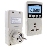 PCM-282 Digital Power Meter Wattmeter Energy Consumption Meter Watt Voltage Current Frequency Electricity Usage Monitor Plug-in Socket Design