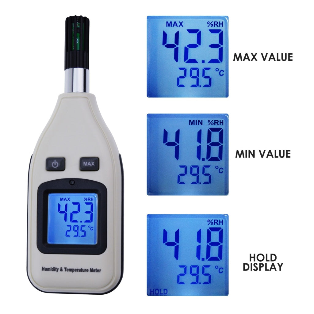 Digital Temperature Humidity Tester Sensor Electric Thermometer Hygrometer  Temperature Monitor Measuring Tool with Suction Cup