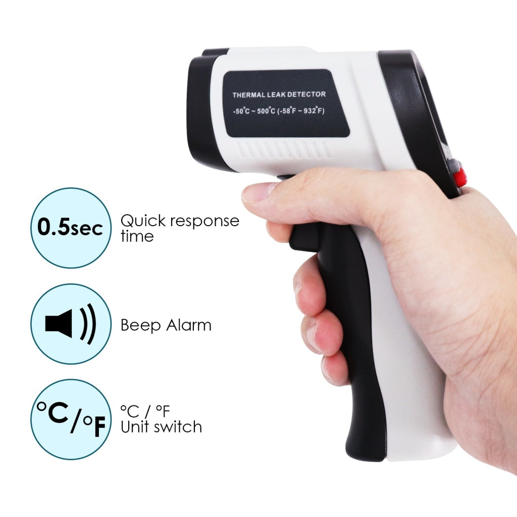 Lasergrip 2-in 1 Thermal Leak Detector Non-contact Infrared Thermometer  -50℃~550℃ (-58℉~1382℉)