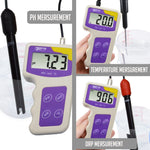 Orp-235 Ph Mv Orp Temperature 3 In 1 Redox Meter Removable Electrode Portable Water Quality Tester