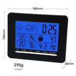 S08S3318Bl_2S In/out Temperature Wireless Weather Station Dcf Radio Controlled Clock 2 Sensor