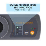 8930B Compact Sound Level Calibrator 114dB / 94dB / 104dB Calibration Level  For 1/2" 13.2mm Microphone Size Sound Level Meters