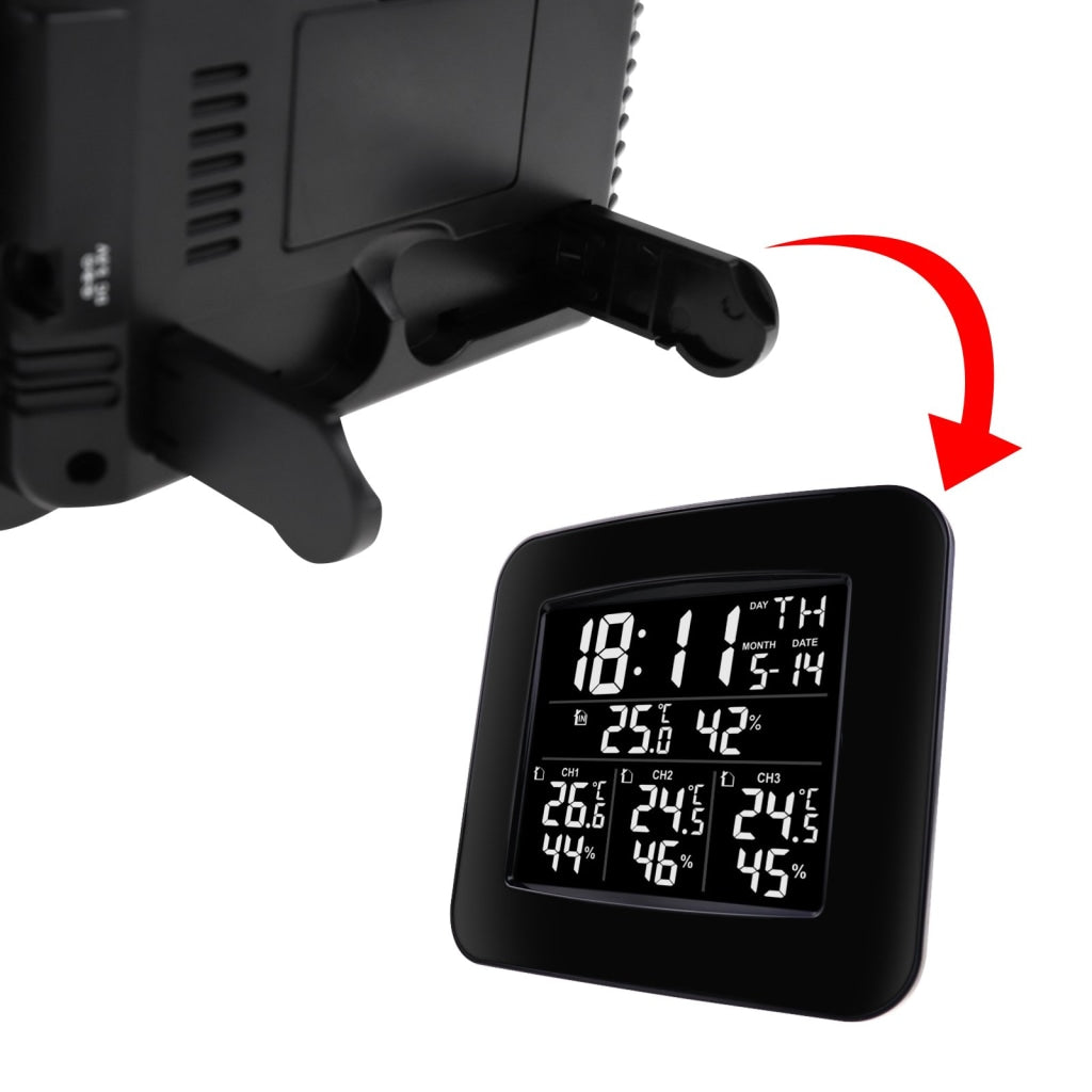 Wea-288 Digital Wireless Weather Station Indoor Outdoor Temperature And Humidity Measure Hygrometer