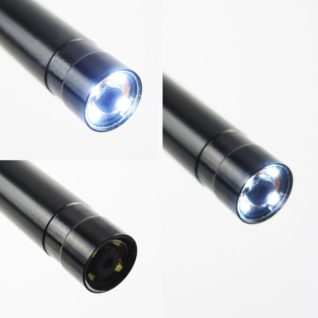 Vid-71_9_1M Industrial Inspection Camera 9Mm & 1M Cable With 4 Led 2.4 Hd Lcd Borescope Ip67