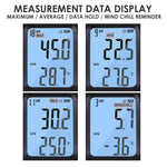 Ane-271 Digital Handheld Anemometer Wind Speed Meter Measure Temperature Air Velocity Chill Gauge