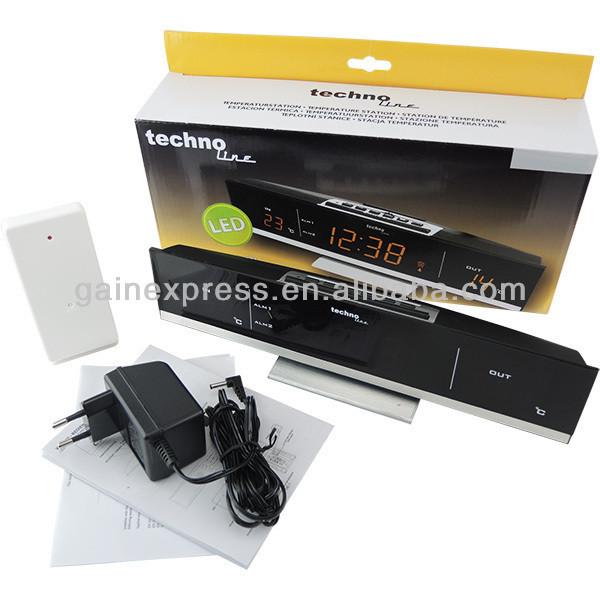 T04Ws6810 Technoline Radio Rc Clock 30M Temperature Weather Station 220-240V Only