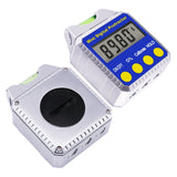 810-100SS Digital Bevel Box Inclinometer with Spirit Level Angle Finder Protractor Always Upright Reading - Gain Express