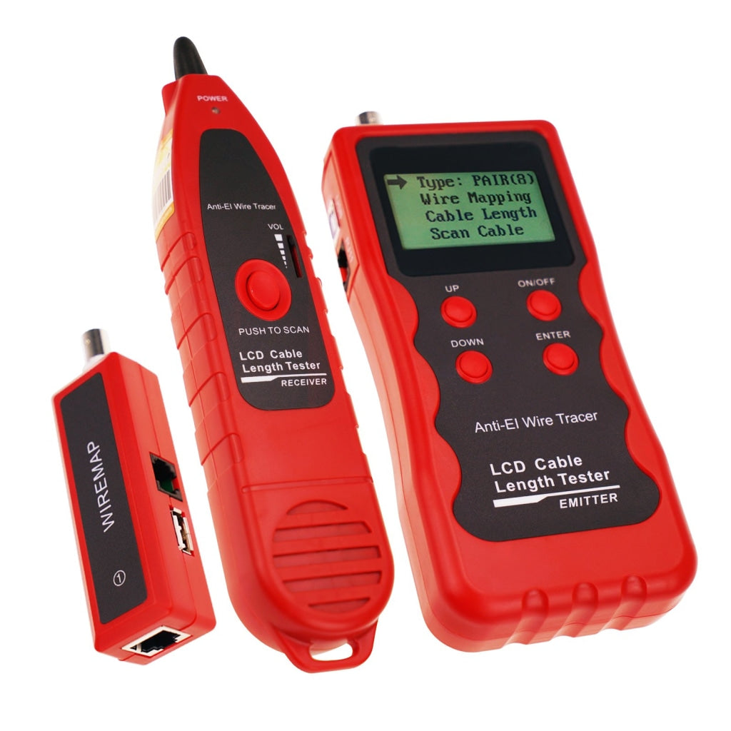 Nf-868W Digital Cable Tester Tracker With 8 Remote Adaptor Wiremap Rj45 Rj11 Bnc Usb Multifunction