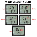 Ane-272 Digital Vane Anemometer Handheld Wind Speed Temperature Meter Air Velocity Chill Tester