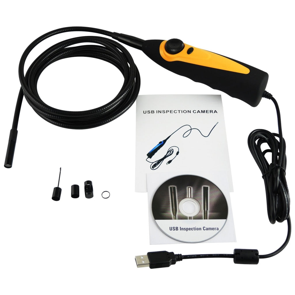 C0598AS_3M USB Video Inspection Borescope 3M Cable Endoscope Pipe Snake Scope 8.5mm HD Camera - Gain Express