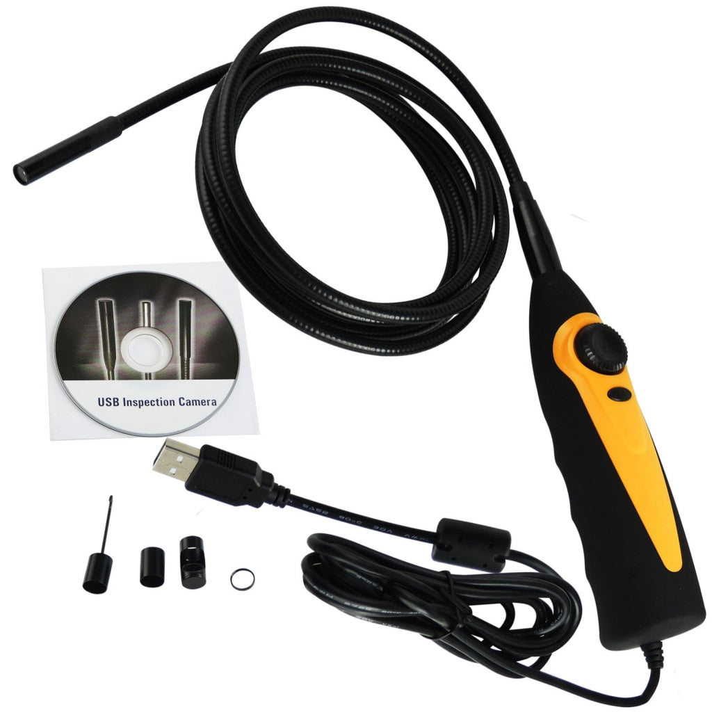 C0598AS_3M USB Video Inspection Borescope 3M Cable Endoscope Pipe Snake Scope 8.5mm HD Camera - Gain Express