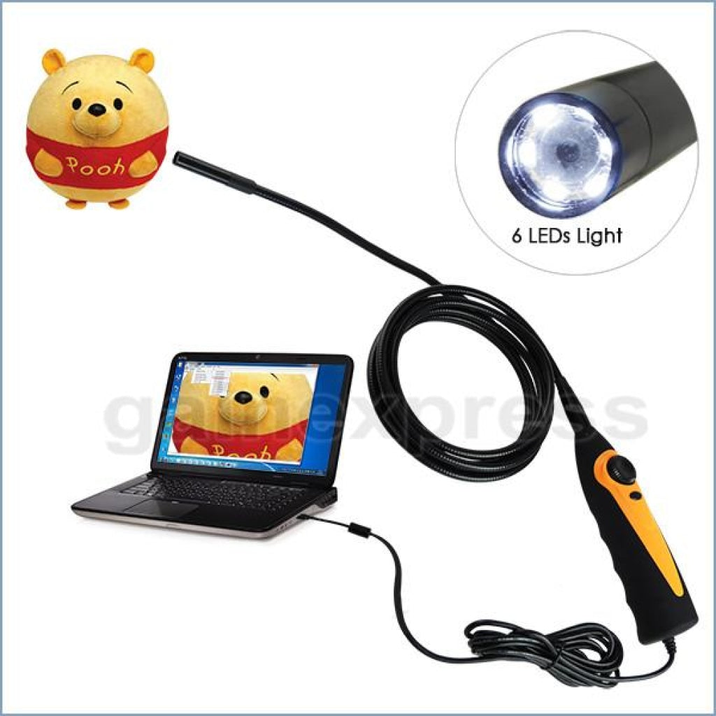 C0598AS_3M USB Video Inspection Borescope 3M Cable Endoscope Pipe Snake Scope 8.5mm HD Camera - Gain Express