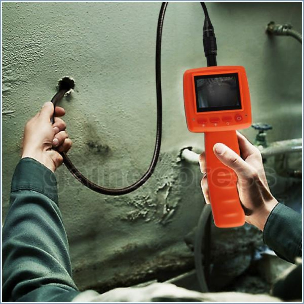 C0599D-5530L1 Handheld 2.4 inch Video Inspection 5.5mm Camera Endoscope 1M Cable 3 LED Borescope - Gain Express