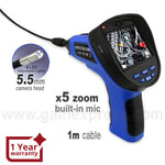 Gain Express C0599E_1M_5.5mm Industrial 3.5 Endoscope 5.5mm Camera Video & Sound Recording Borescope w/ Mic
