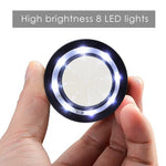CLMG-7173_LED Magnifier Scale Loupe 10x Magnification 8 LED Light 20mm Scale Chart & 25mm Field of View