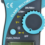 E04-007 Digital Auto Range Clamp Multimeter Ac Dc Voltage Current Tester Lcd Display Ce Marking